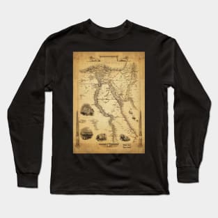 Old Map - Vintage - Egypt Long Sleeve T-Shirt